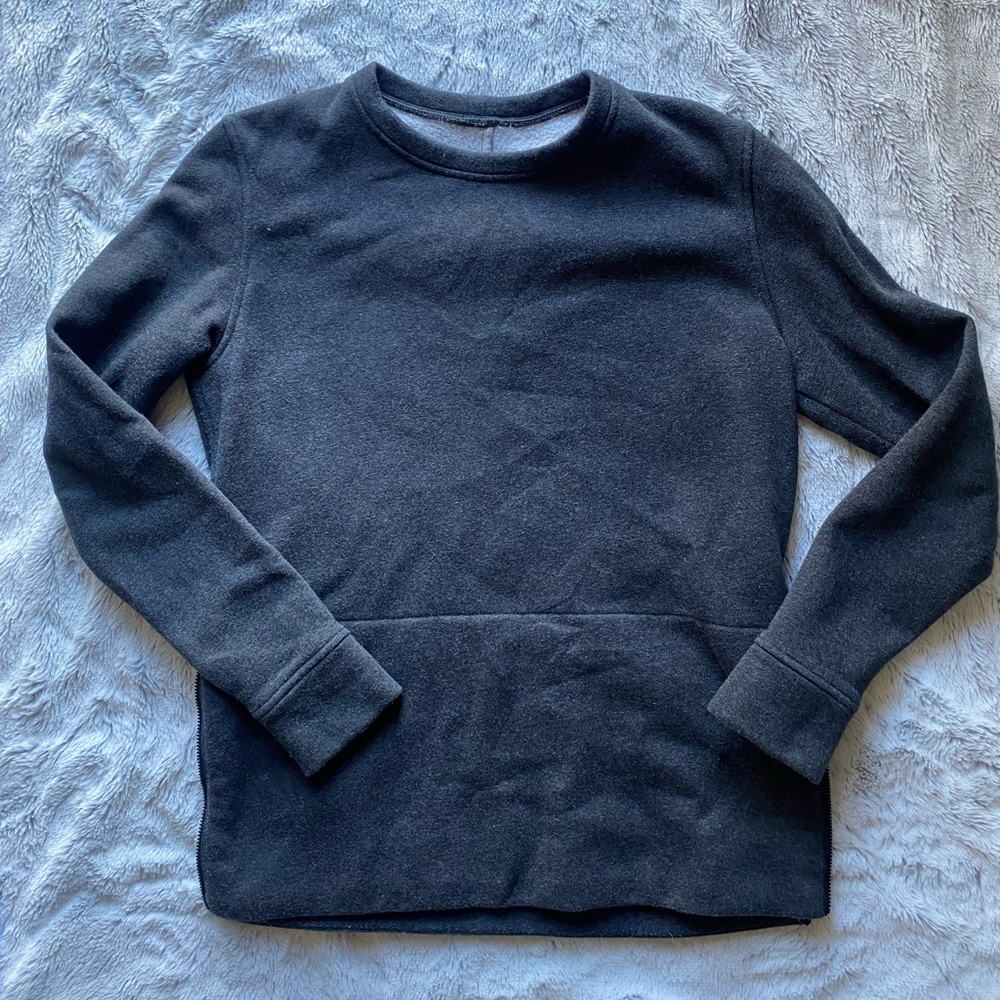 Lululemon split hem sweatshirt with pockets crewneck size 6